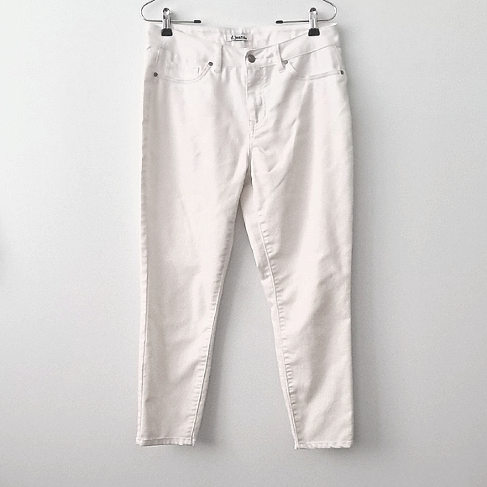 d. jeans white ankle cropped stretch Jeans Size 6